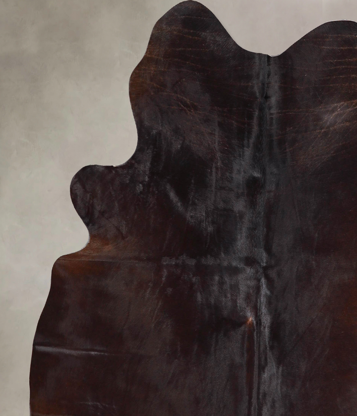 Chocolate Large Brazilian Cowhide Rug 6'6"H x 5'10"W #A47113 by Hudson Hides