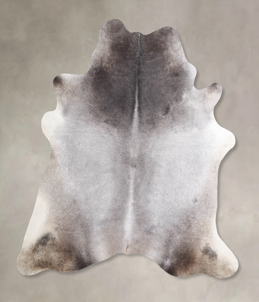 Medium Grey XX-Large Brazilian Cowhide Rug 7'5"H x 6'11"W #A47115 by Hudson Hides