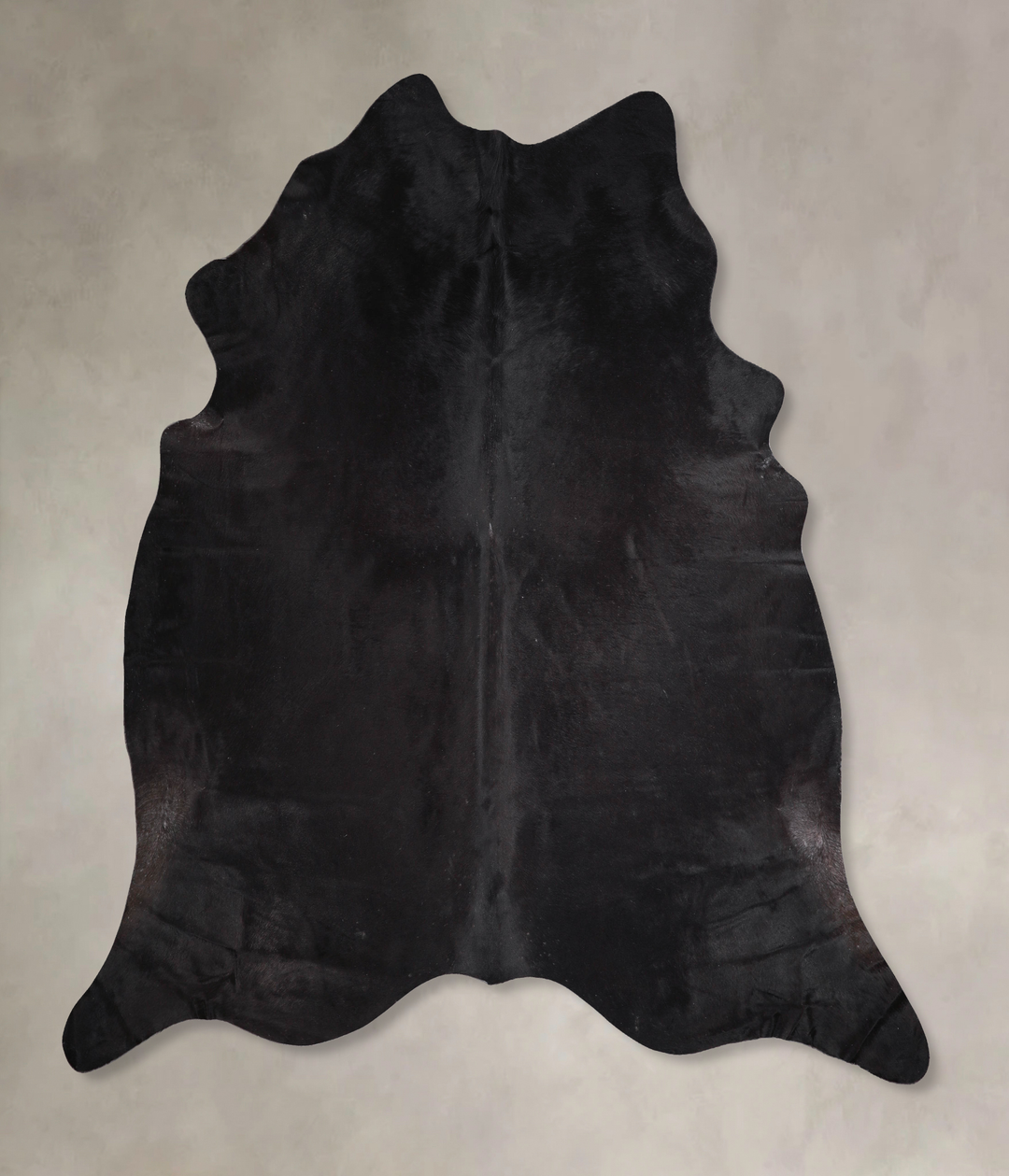 Solid Black XX-Large Brazilian Cowhide Rug 7'9"H x 7'10"W #A47130 by H
