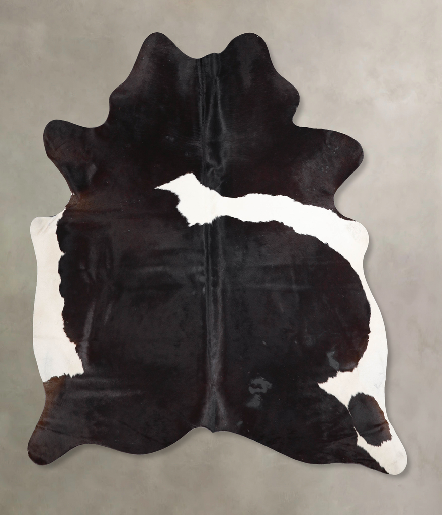 Black and White X-Large Brazilian Cowhide Rug 6'9"H x 6'4"W #A47133 by Hudson Hides