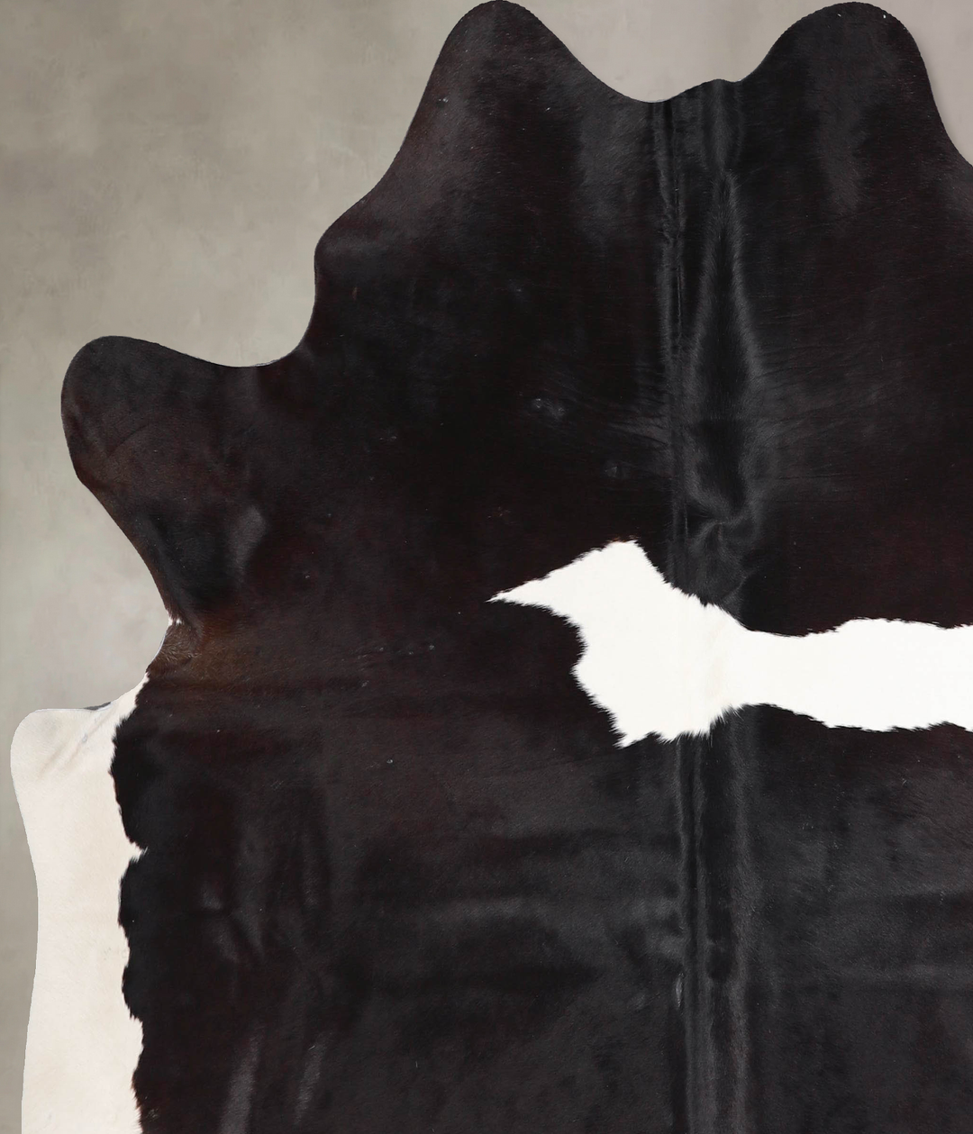 Black and White X-Large Brazilian Cowhide Rug 6'9"H x 6'4"W #A47133 by