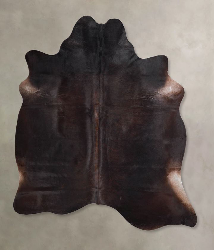 Chocolate Large Brazilian Cowhide Rug 6'5"H x 5'10"W #A47136 by Hudson Hides