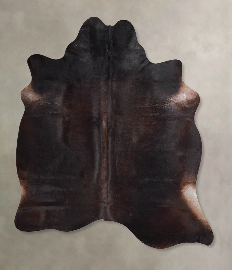 Chocolate Large Brazilian Cowhide Rug 6'5"H x 5'10"W #A47136 by Hudson Hides