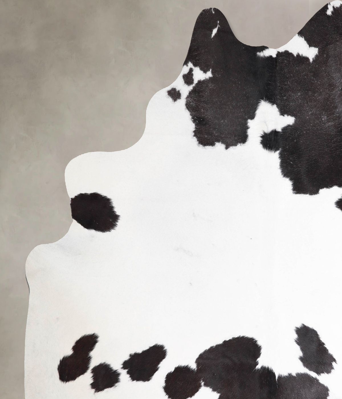 Black and White XX-Large Brazilian Cowhide Rug 7'9"H x 7'1"W #A47169 by Hudson Hides