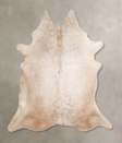 Champagne XX-Large Brazilian Cowhide Rug 7'7"H x 6'9"W #A47175 by Hudson Hides