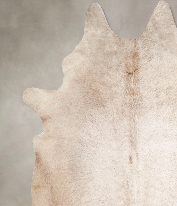 Champagne XX-Large Brazilian Cowhide Rug 7'7"H x 6'9"W #A47175 by Hudson Hides