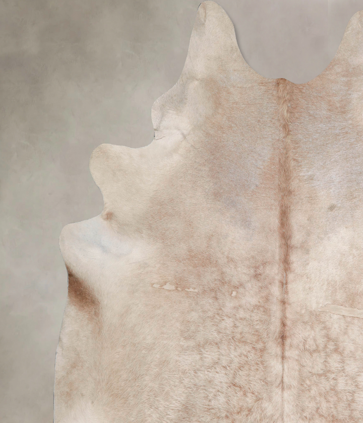Champagne XX-Large Brazilian Cowhide Rug 7'11"H x 7'7"W #A47176 by Hudson Hides