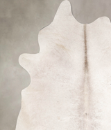Ivory with Beige XX-Large Brazilian Cowhide Rug 8'1"H x 6'4"W #A47178 by Hudson Hides