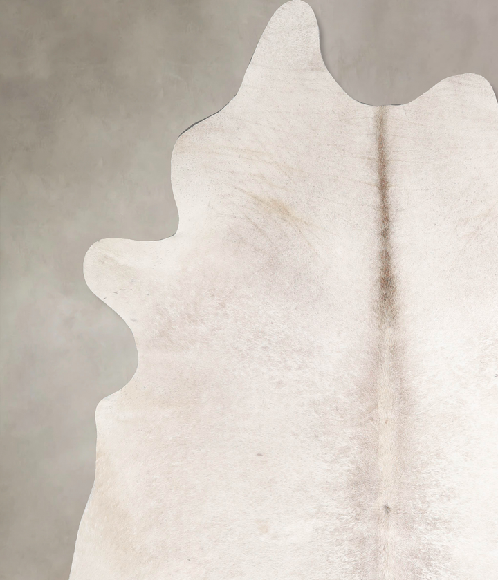 Ivory with Beige XX-Large Brazilian Cowhide Rug 8'1"H x 6'4"W #A47178 by Hudson Hides