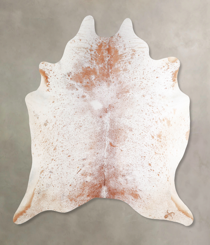 Salt and Pepper Brown X-Large Brazilian Cowhide Rug 7'2"H x 6'3"W #A47179 by Hudson Hides