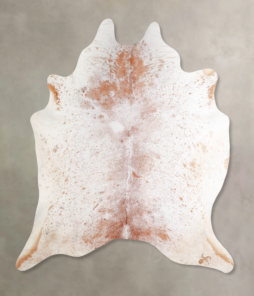 Salt and Pepper Brown X-Large Brazilian Cowhide Rug 7'2"H x 6'3"W #A47179 by Hudson Hides
