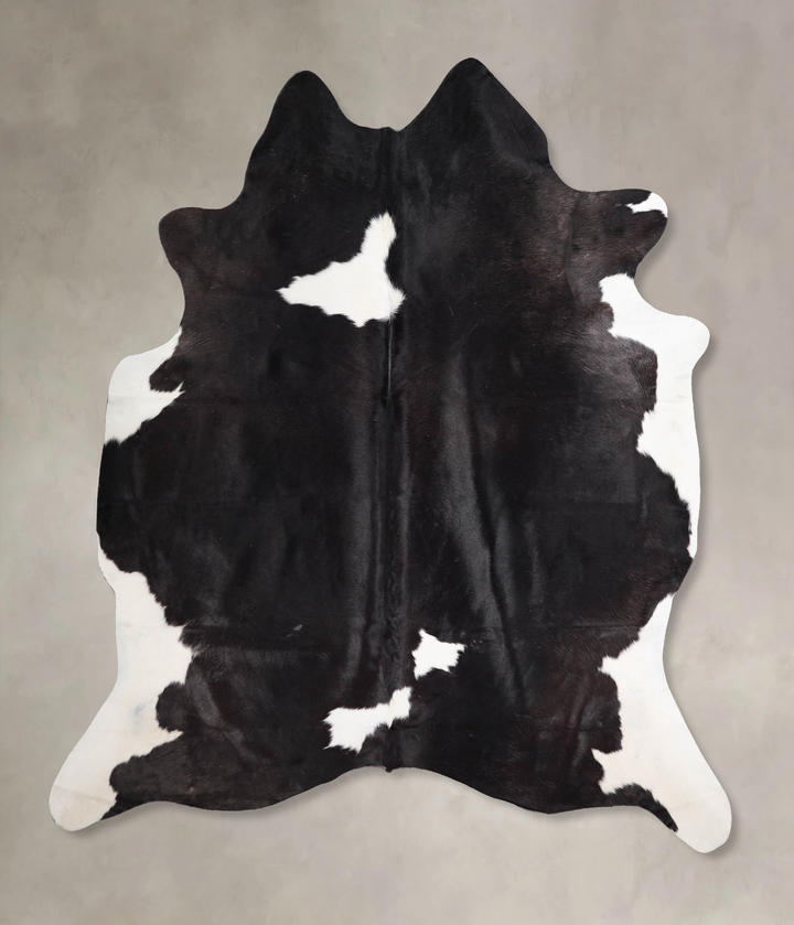 Black and White XX-Large Brazilian Cowhide Rug 7'6"H x 6'8"W #A47181 by Hudson Hides