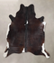 Chocolate and White XX-Large Brazilian Cowhide Rug 7'9