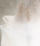 Ivory with Beige XX-Large Brazilian Cowhide Rug 7'4"H x 6'10"W #A47189 by Hudson Hides