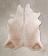 Champagne X-Large Brazilian Cowhide Rug 6'11"H x 6'4"W #A47193 by Hudson Hides
