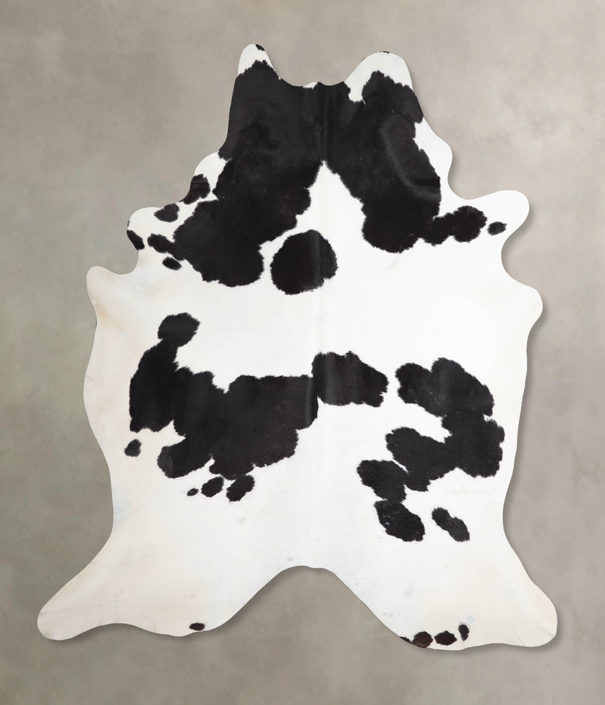 Black and White XX-Large Brazilian Cowhide Rug 8'3"H x 7'0"W #A47202 by Hudson Hides