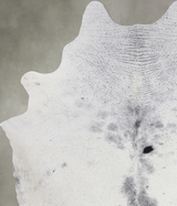 Black and White X-Large Brazilian Cowhide Rug 6'10"H x 5'11"W #A4721 by Hudson Hides