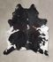 Black and White XX-Large Brazilian Cowhide Rug 8'5