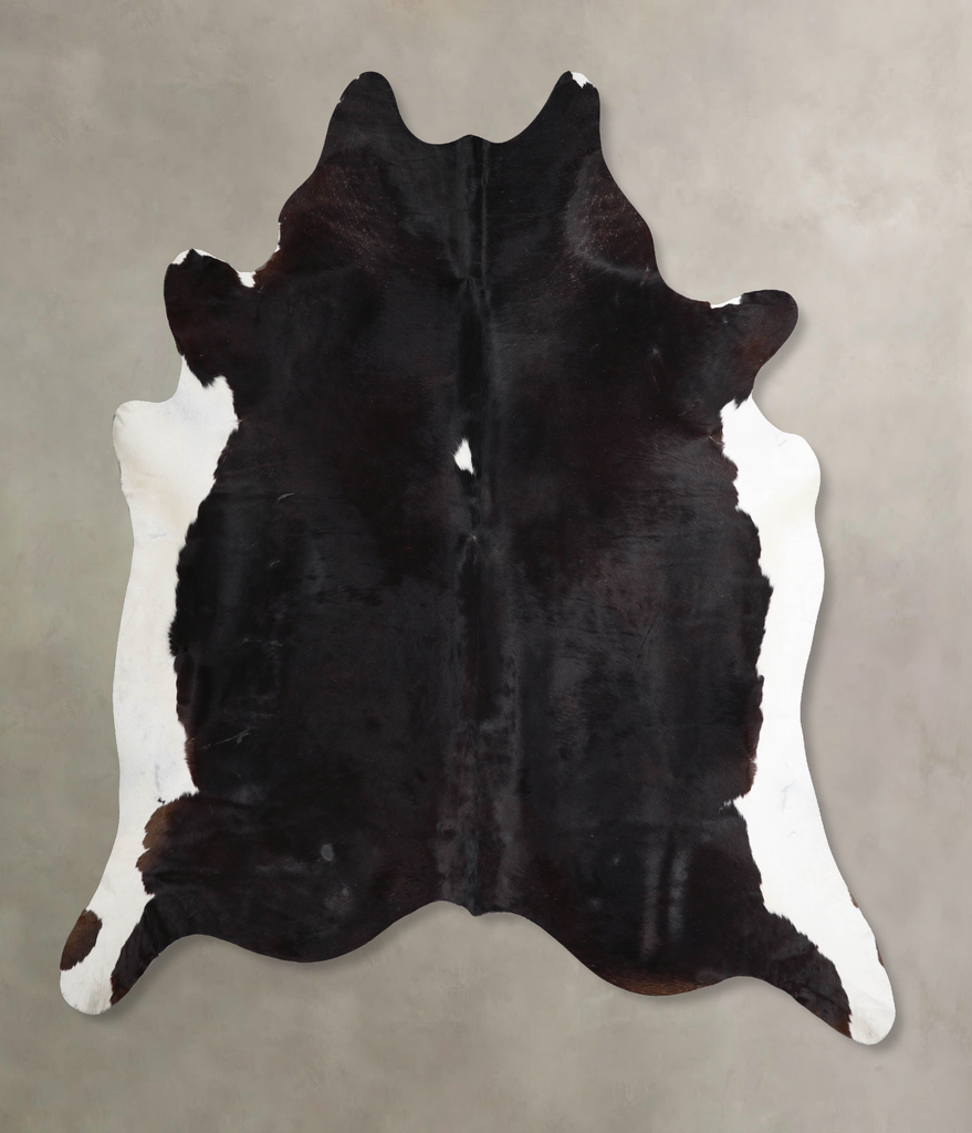 Black and White XX-Large Brazilian Cowhide Rug 7'8"H x 7'1"W #A47218 by Hudson Hides