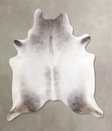 Medium Grey X-Large Brazilian Cowhide Rug 7'6"H x 6'4"W #A47223 by Hudson Hides