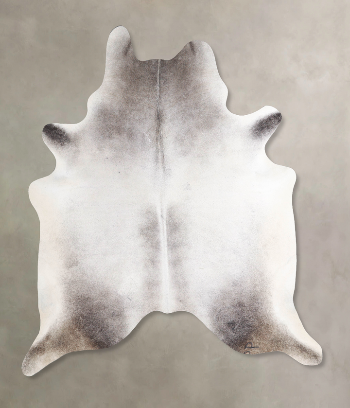 Medium Grey X-Large Brazilian Cowhide Rug 7'6"H x 6'4"W #A47223 by Hudson Hides