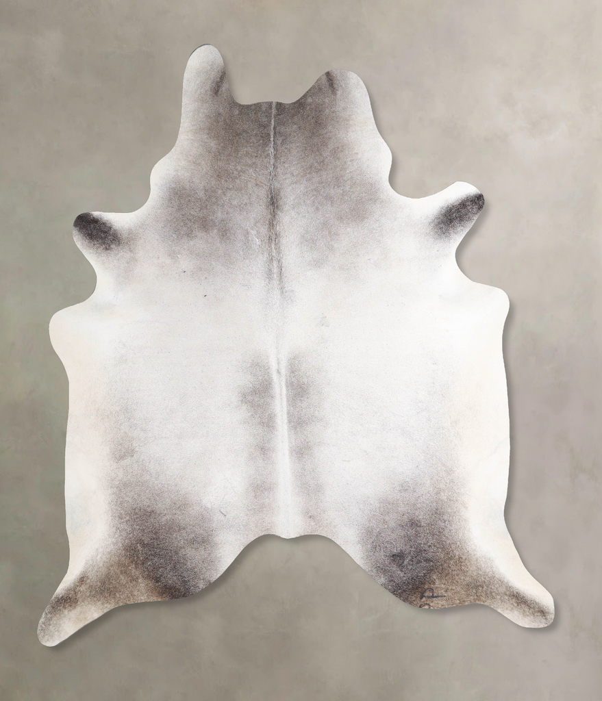 Medium Grey X-Large Brazilian Cowhide Rug 7'6"H x 6'4"W #A47223 by Hudson Hides