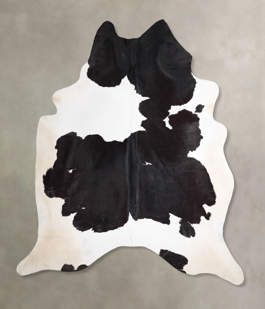 Black and White XX-Large Brazilian Cowhide Rug 8'8"H x 7'6"W #A47233 by Hudson Hides