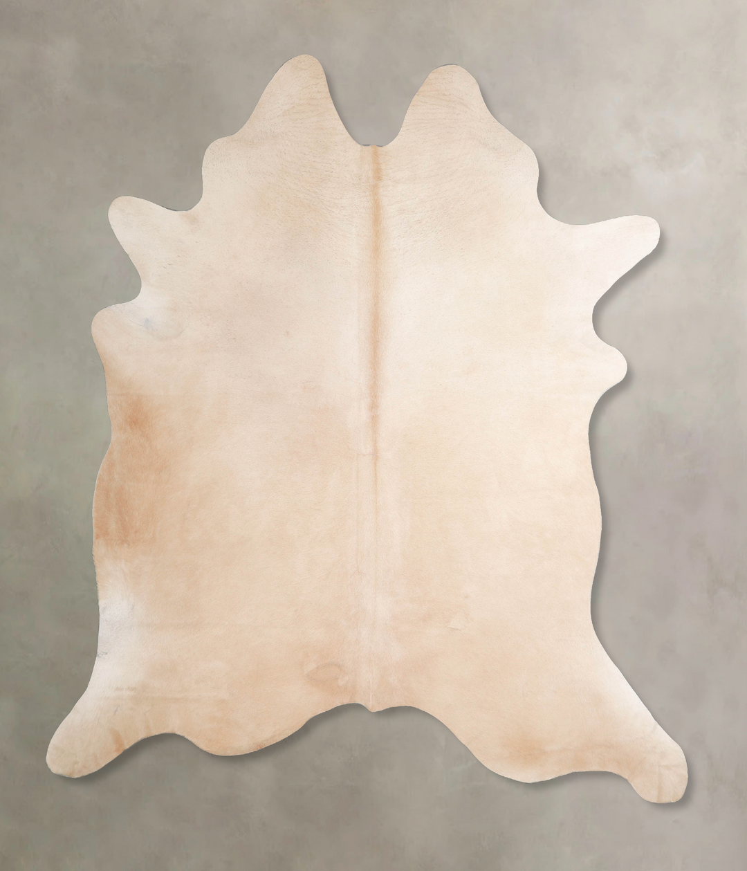 Beige XX-Large Brazilian Cowhide Rug 8'1"H x 7'1"W #A47234 by Hudson H