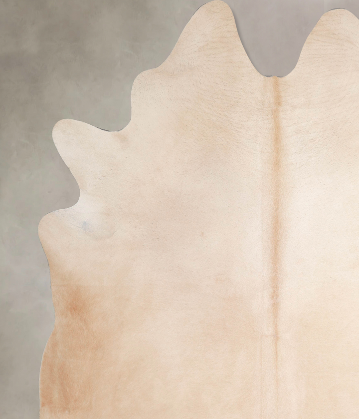 Beige XX-Large Brazilian Cowhide Rug 8'1"H x 7'1"W #A47234 by Hudson Hides