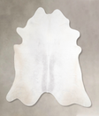 Light Grey XX-Large Brazilian Cowhide Rug 8'0"H x 7'7"W #A47239 by Hudson Hides