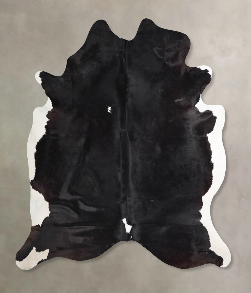 Black and White X-Large Brazilian Cowhide Rug 7'10"H x 6'4"W #A47242 by Hudson Hides