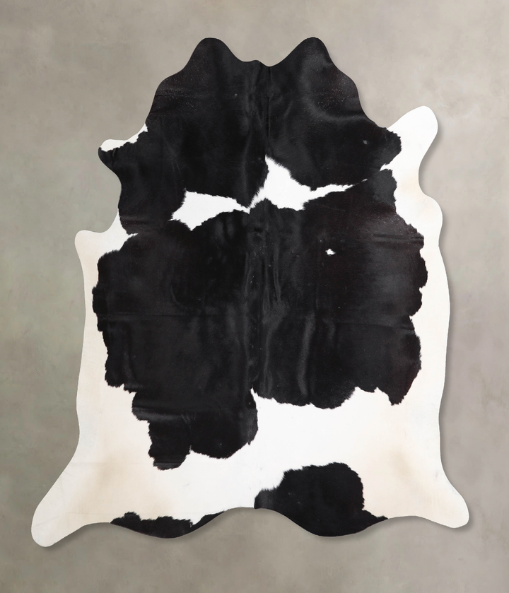 Black and White X-Large Brazilian Cowhide Rug 6'6"H x 6'8"W #A47243 by Hudson Hides