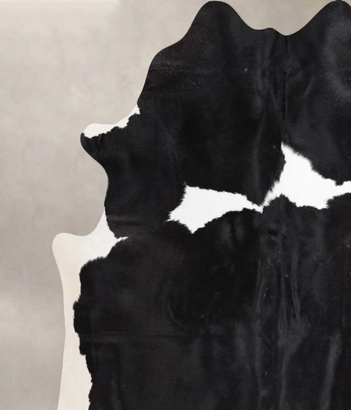Black and White X-Large Brazilian Cowhide Rug 6'6"H x 6'8"W #A47243 by Hudson Hides