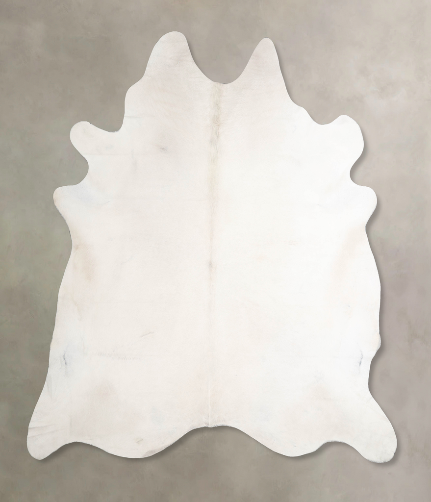 Ivory with Beige XX-Large Brazilian Cowhide Rug 8'0"H x 7'7"W #A47251 by Hudson Hides