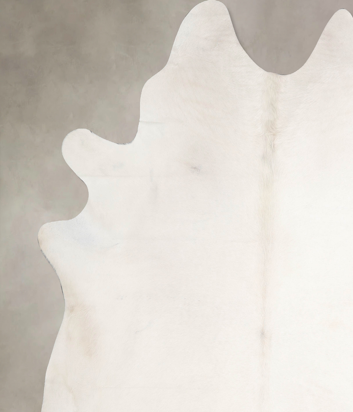 Ivory with Beige XX-Large Brazilian Cowhide Rug 8'0"H x 7'7"W #A47251 by Hudson Hides