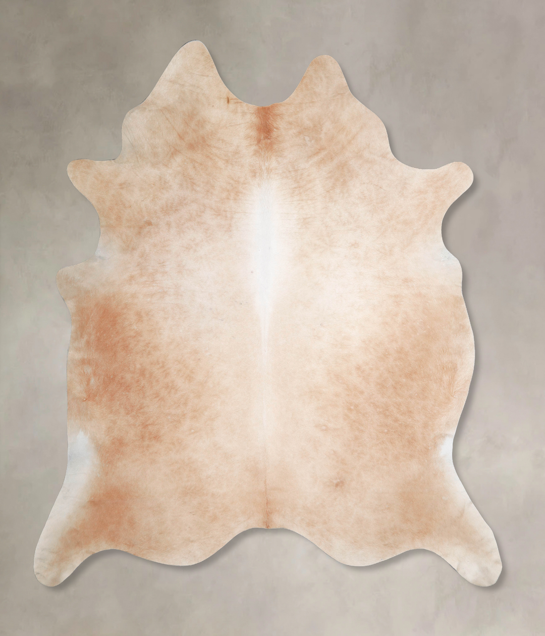 Beige XX-Large Brazilian Cowhide Rug 8'1"H x 7'0"W #A47253 by Hudson H