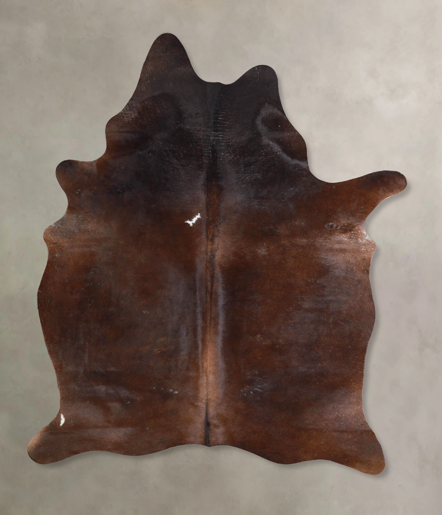 Chocolate Large Brazilian Cowhide Rug 7'3"H x 5'5"W #A47256 by Hudson Hides