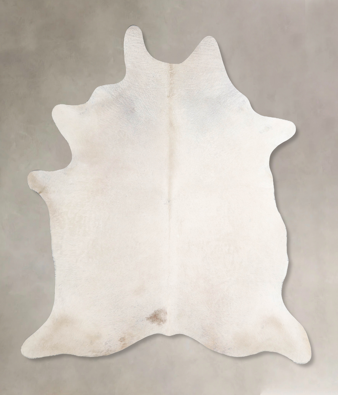 Ivory with Beige X-Large Brazilian Cowhide Rug 7'3"H x 6'1"W #A47257 b