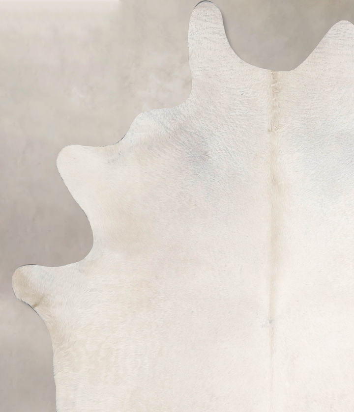 Ivory with Beige X-Large Brazilian Cowhide Rug 7'3"H x 6'1"W #A47257 by Hudson Hides