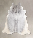 Medium Grey XX-Large Brazilian Cowhide Rug 7'6"H x 7'0"W #A47265 by Hudson Hides