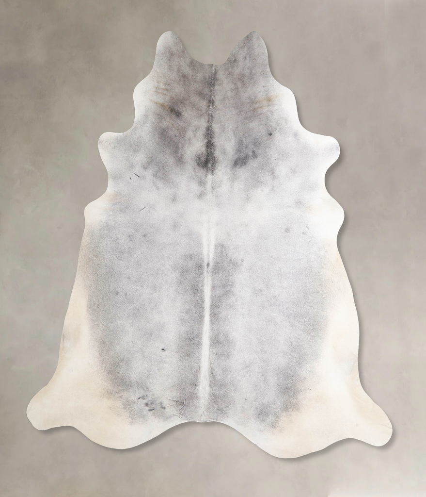 Medium Grey XX-Large Brazilian Cowhide Rug 7'6"H x 7'0"W #A47265 by Hudson Hides