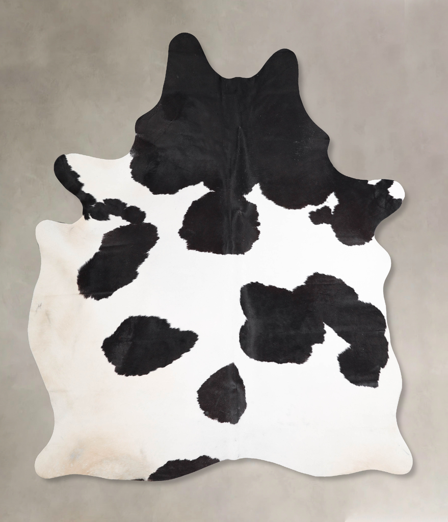 Black and White XX-Large Brazilian Cowhide Rug 8'1"H x 6'3"W #A47272 by Hudson Hides