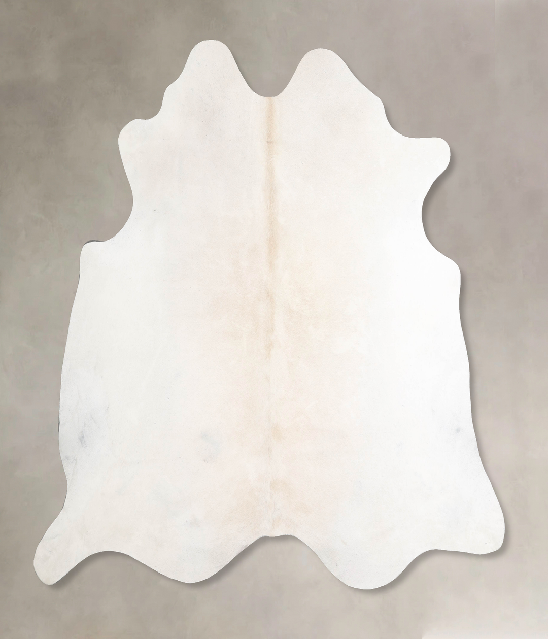 Ivory with Beige X-Large Brazilian Cowhide Rug 6'2"H x 6'6"W #A47273 b