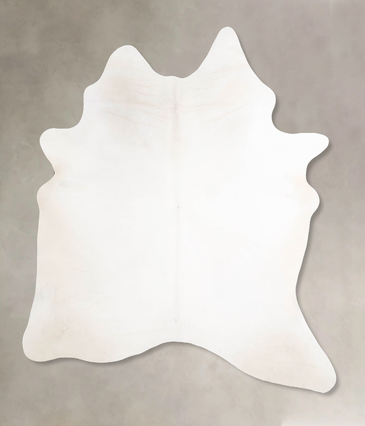 Ivory with Beige X-Large Brazilian Cowhide Rug 6'11"H x 5'10"W #A47276 by Hudson Hides