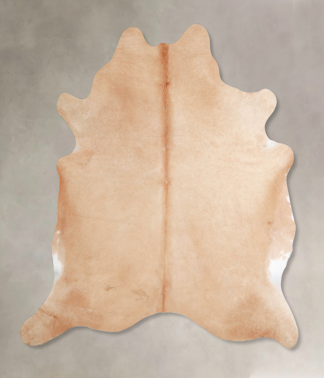 Beige X-Large Brazilian Cowhide Rug 6'11"H x 6'8"W #A47284 by Hudson H