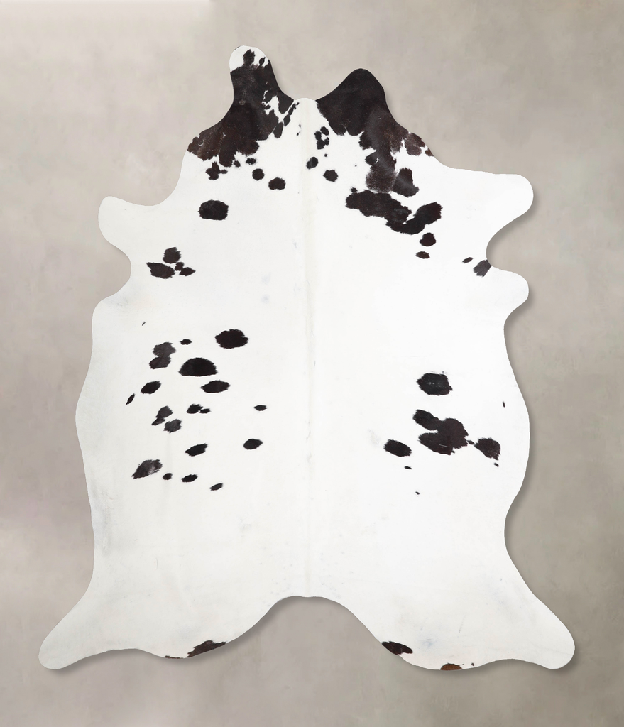 Black and White XX-Large Brazilian Cowhide Rug 8'0"H x 7'1"W #A47295 by Hudson Hides