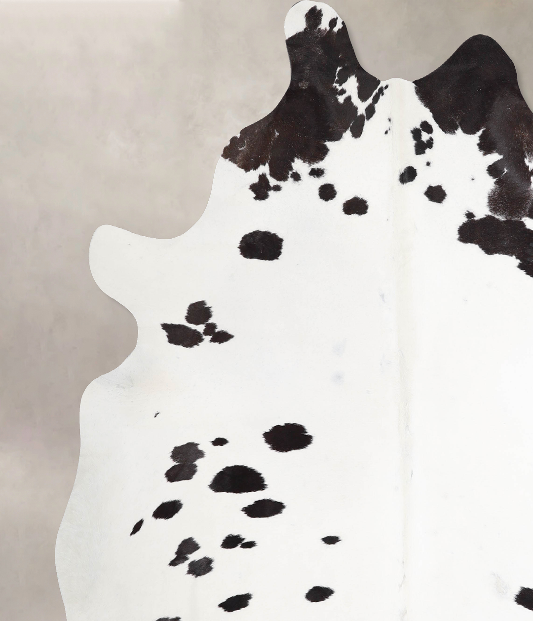 Black and White XX-Large Brazilian Cowhide Rug 8'0"H x 7'1"W #A47295 b