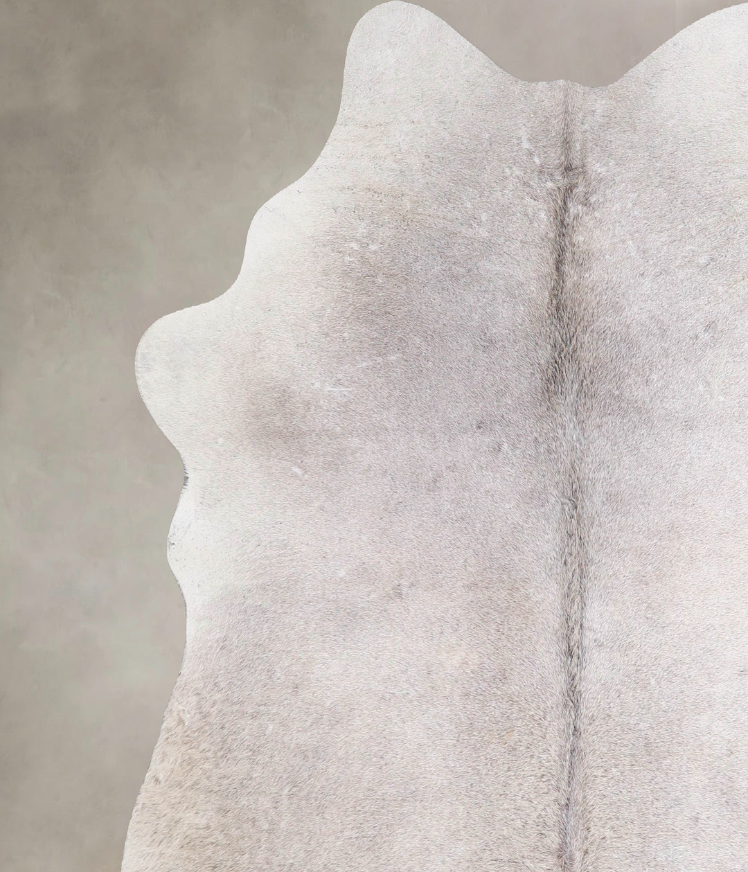 Medium Grey X-Large Brazilian Cowhide Rug 7'0"H x 6'2"W #A47300 by Hud