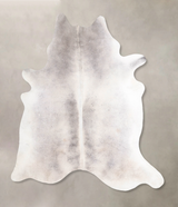 Medium Grey X-Large Brazilian Cowhide Rug 7'2"H x 6'7"W #A47321 by Hudson Hides