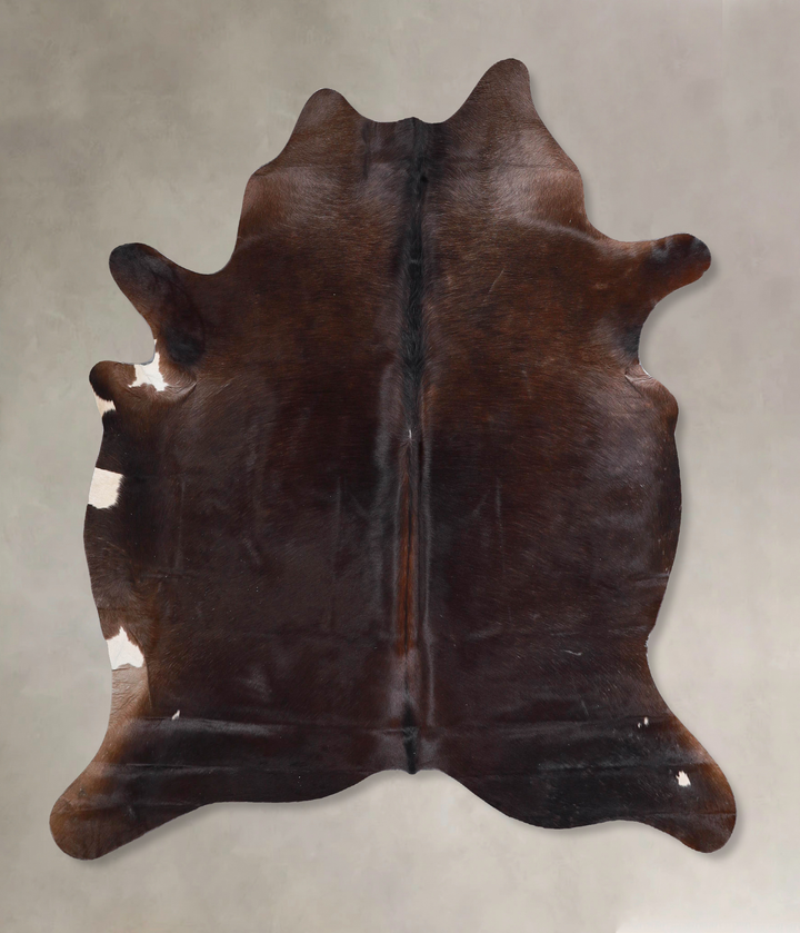 Chocolate Large Brazilian Cowhide Rug 5'10"H x 5'5"W #A47338 by Hudson Hides